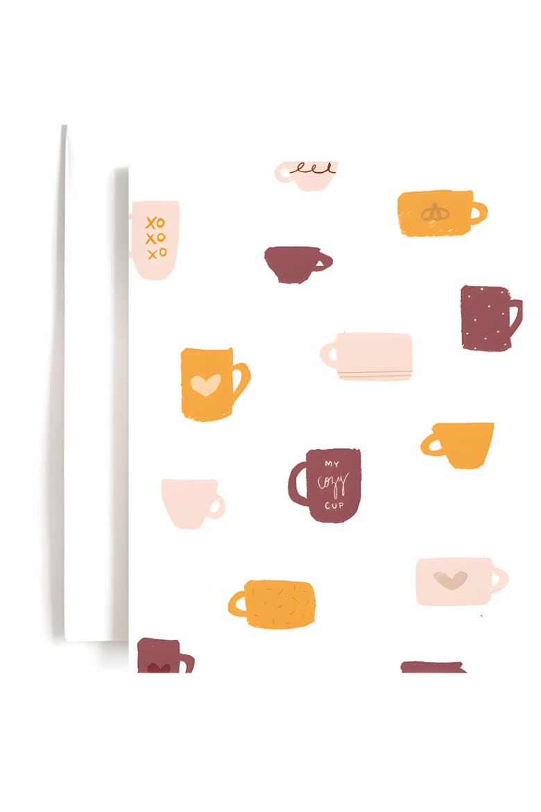 Fall Coffee Boxed Greeting Card Set, Alternate, color, Light Pink Envelopes