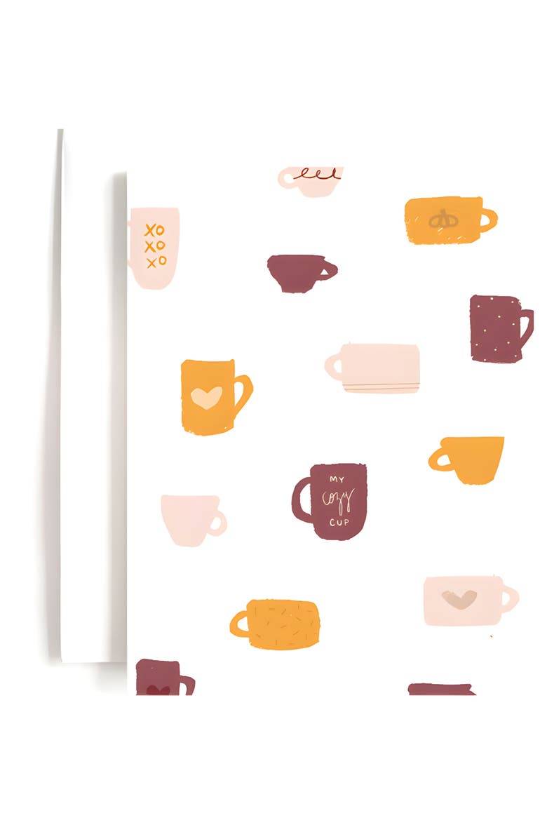 Joy Paper Co. Fall Coffee Boxed Greeting Card Set, Alternate, color, Light Pink Envelopes