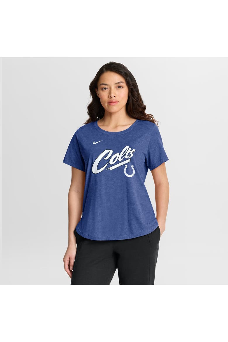 Women's Nike Royal Indianapolis Colts Primetime Tri-Blend T-Shirt, Main, color, Royal