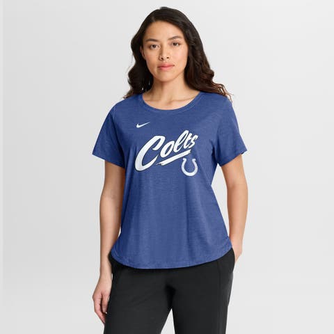 Women's Nike Royal Indianapolis Colts Primetime Tri-Blend T-Shirt