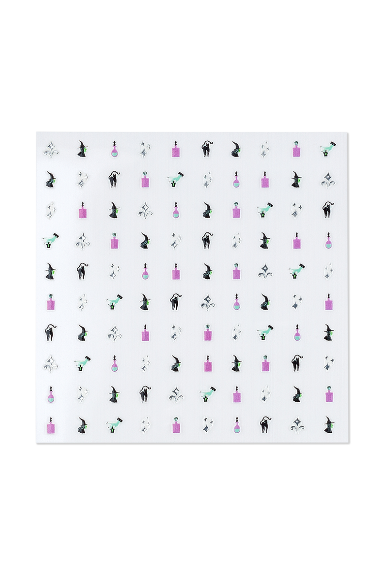 Spellbound Witch Themed Halloween Nail Stickers, Alternate, color, Assorted Pre-Pack