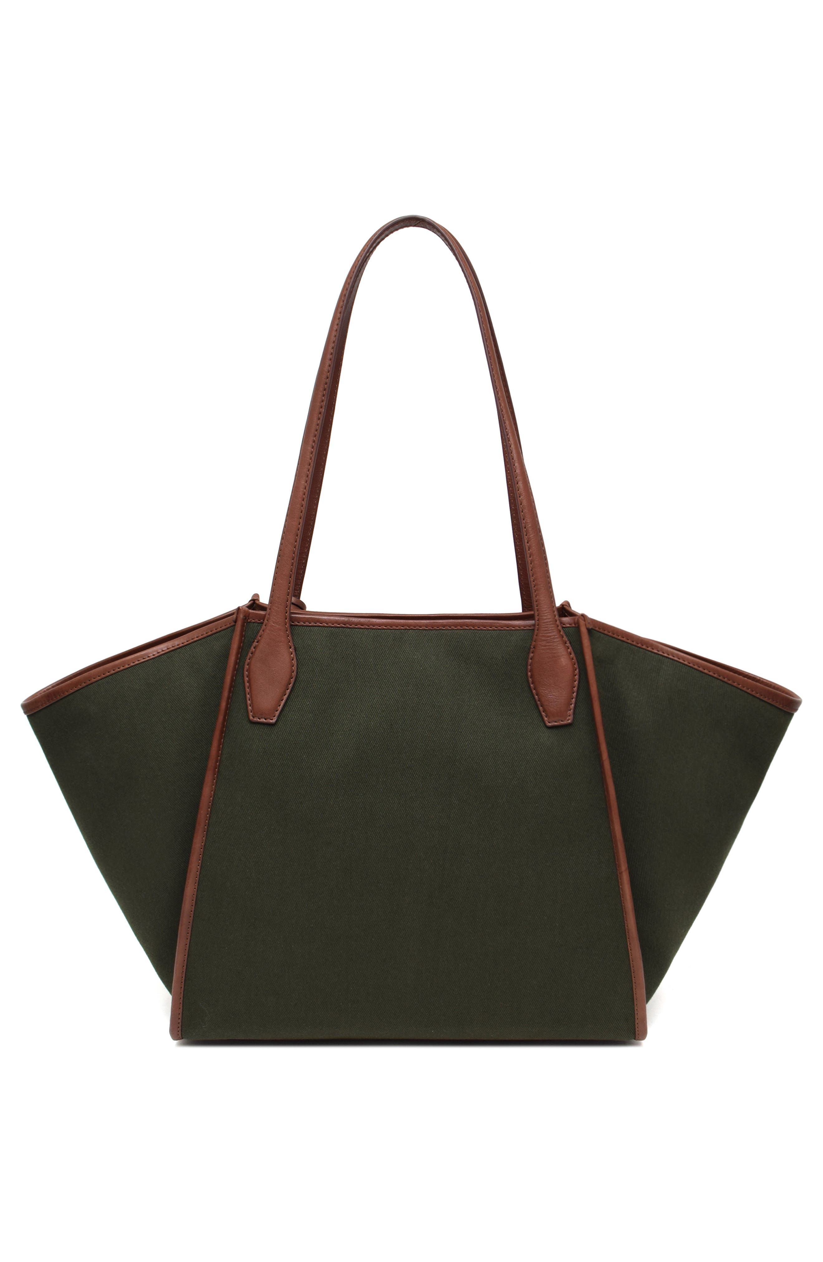 New Amsterdam Leatherworks Waverly Twill Tote, Alternate, color, Olive