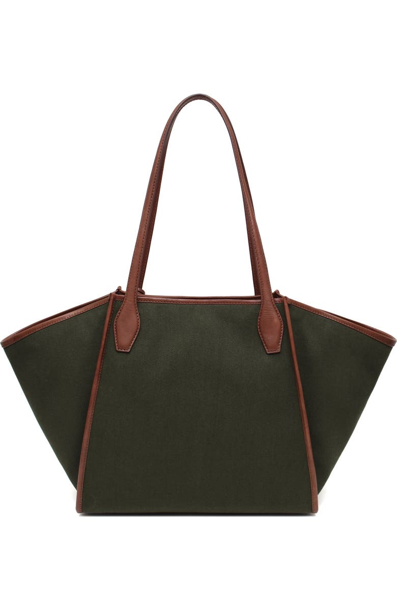New Amsterdam Leatherworks Waverly Twill Tote, Alternate, color, Olive