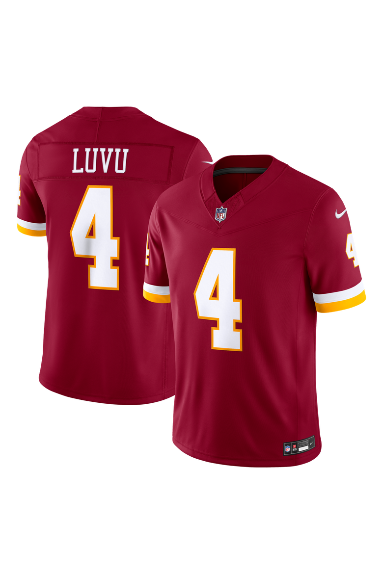 Men's Nike Frankie Luvu Burgundy Washington Commanders Team Vapor F.U.S.E. Stitched Limited Jersey, Main, color, Burgundy