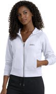 STARTER Women's Starter Blue Seattle Seahawks Cropped Pastels Full-Zip Hoodie