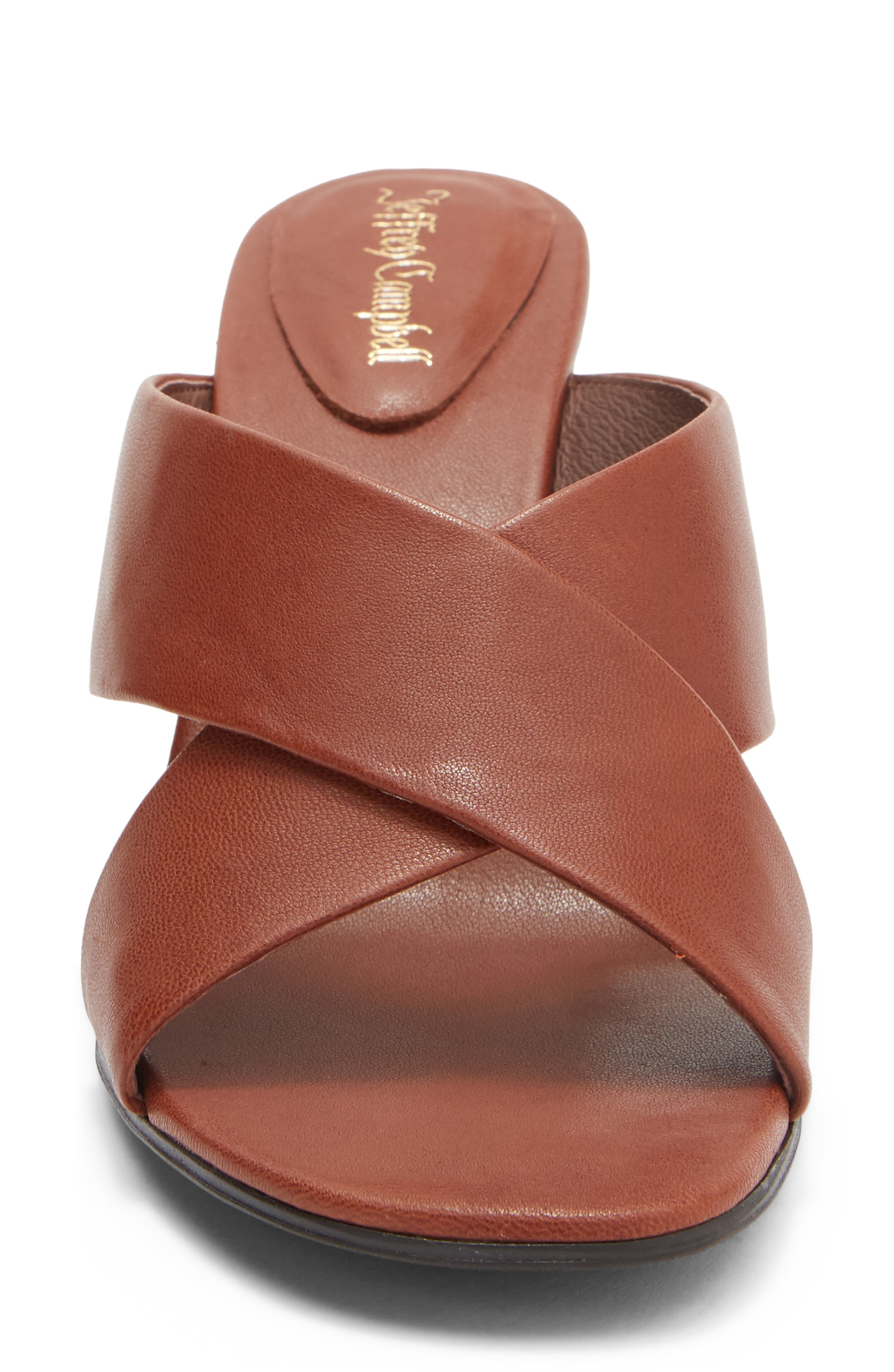 Tetra Slide Sandal, Alternate, color, DARK TAN