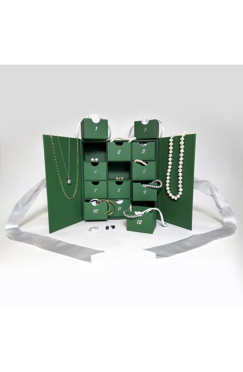 Julianna B. Silver & Pearl 12-Piece Jewelry Gift Box Set, Alternate, color, White