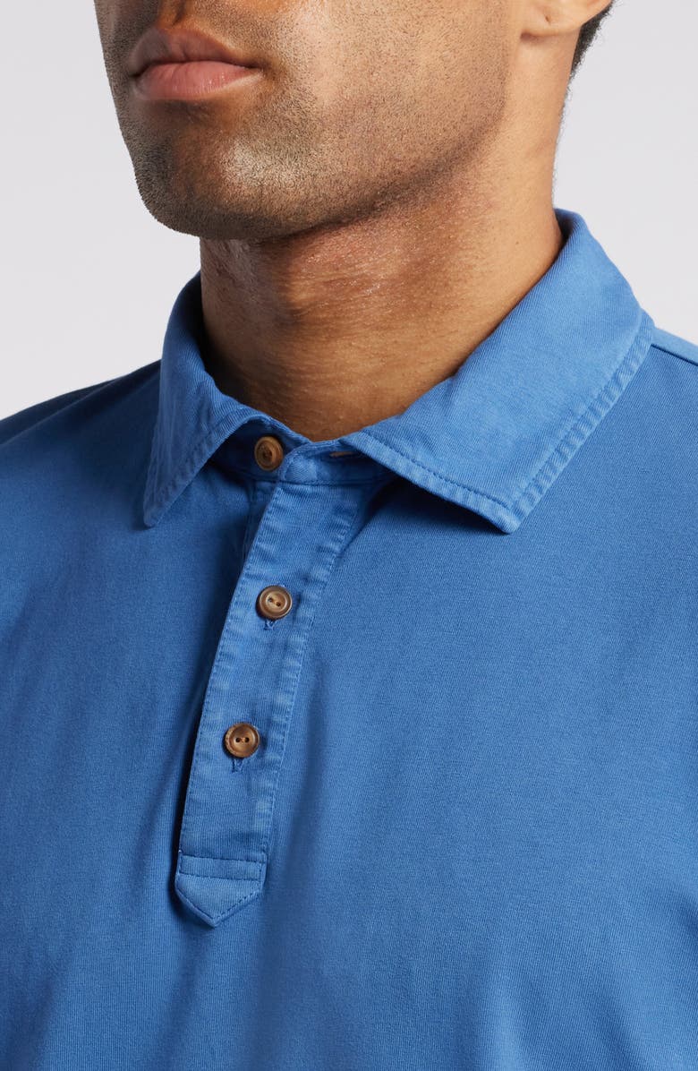 Peter Millar Lava Wash Long Sleeve Pima Cotton Polo, Alternate, color,