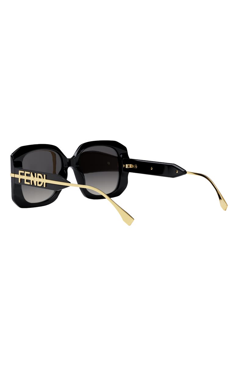 Fendi 'Fendigraphy 55mm Geometric Sunglasses, Alternate, color, 