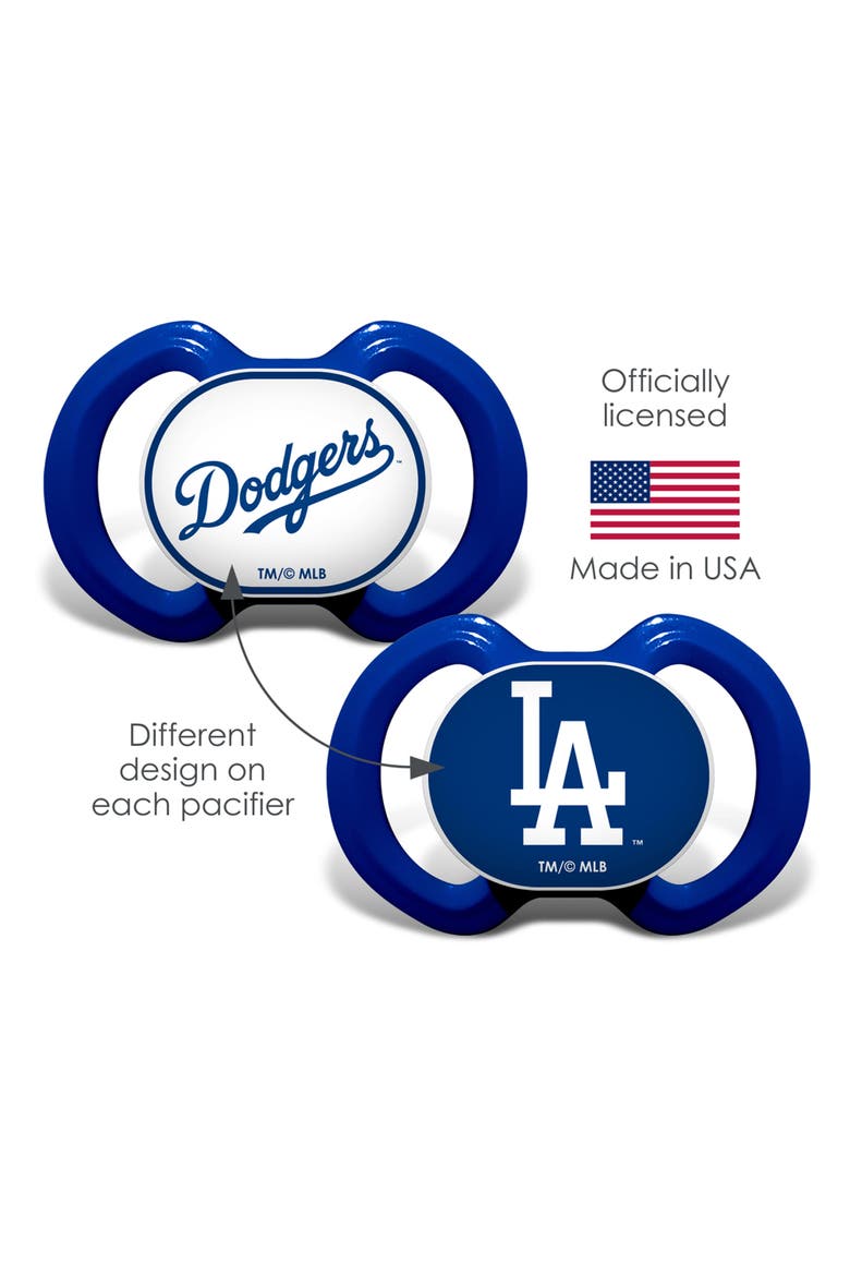 Los Angeles Dodgers Pacifier 2-Pack, Alternate, color, Multicolor