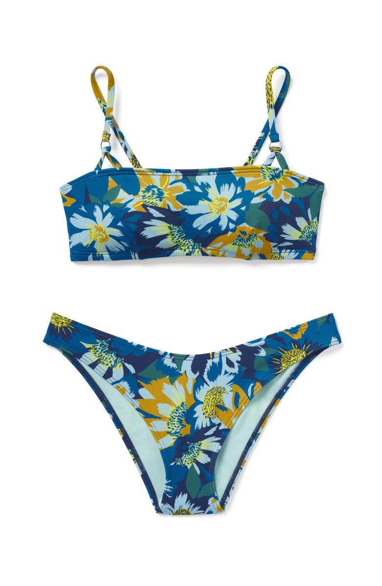 Adore Me Lissa Swimwear Bra, Alternate, color, Floral Green