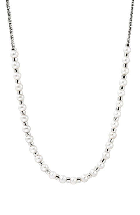 JH Essential Pearl Necklace, Sterling Silver, 2.5MM
