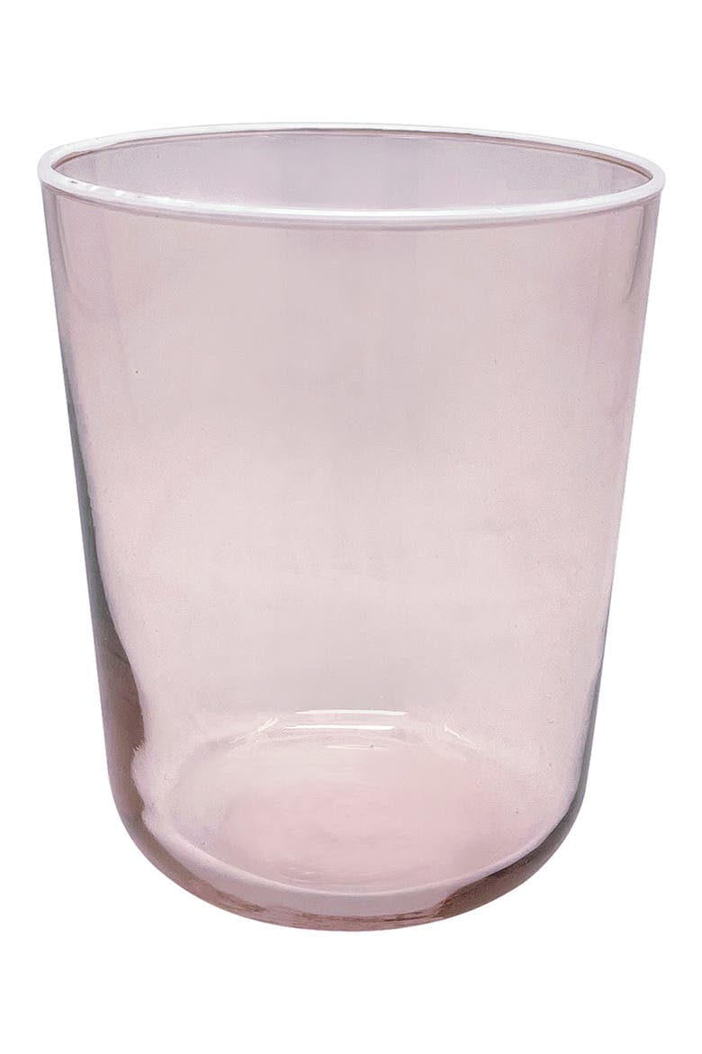Fine Line Set of 4 Double Old Fashioned Glasses, Main, color, PINK