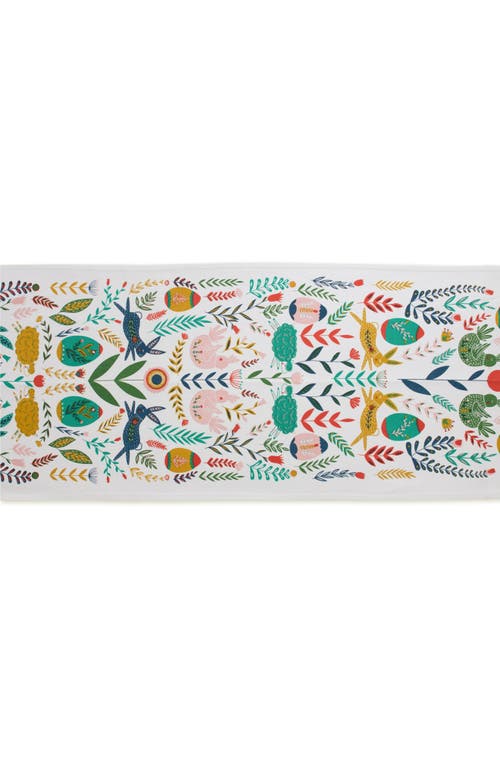 Design Imports Easter Folk Embellished Table Runner In Multi