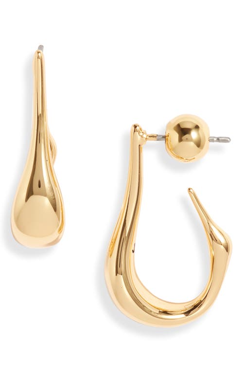 Jenny Bird Collette Small Hoops in High Polish Gold 