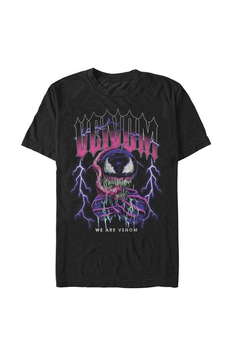 Marvel: Venom Men's Marvel Venom We Are Venom Lightning  Graphic T-Shirt, Alternate, color, Black