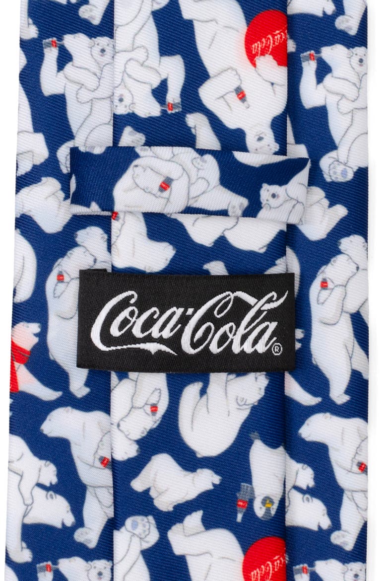 Coca-Cola® Polar Bear Navy Blue Tie, Alternate, color, NAVY