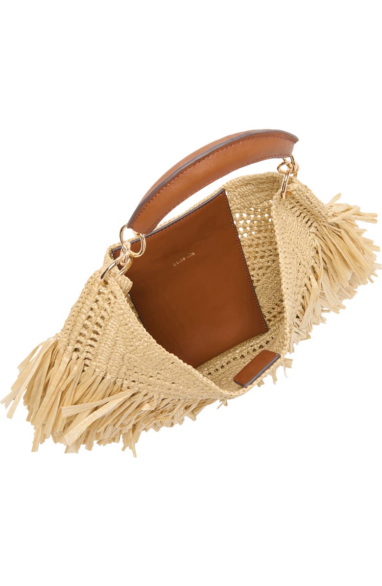 Dolce Vita Raffia Shoulder Bag, Alternate, color, Natural