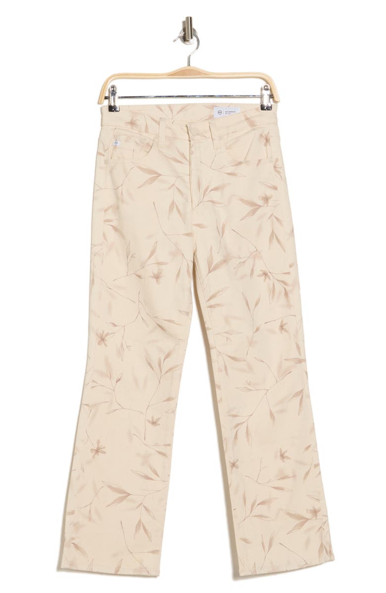 AG Kinsley Straight Leg Pants, Alternate, color, Winter Flower Almond Biscotti