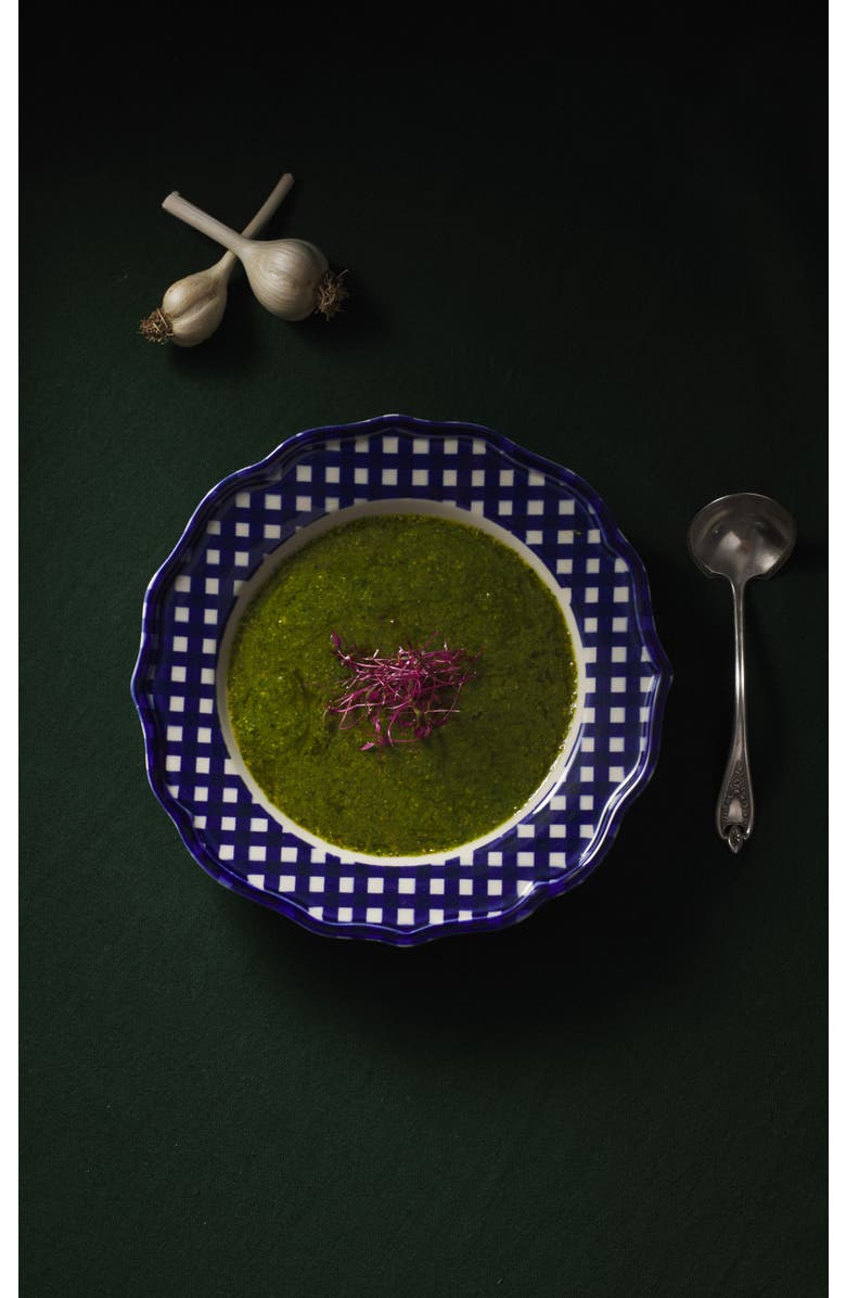 Maison Madison Home Beatrix 9,2'' Pasta Bowl Set of 4, Alternate, color, Blue/Cream