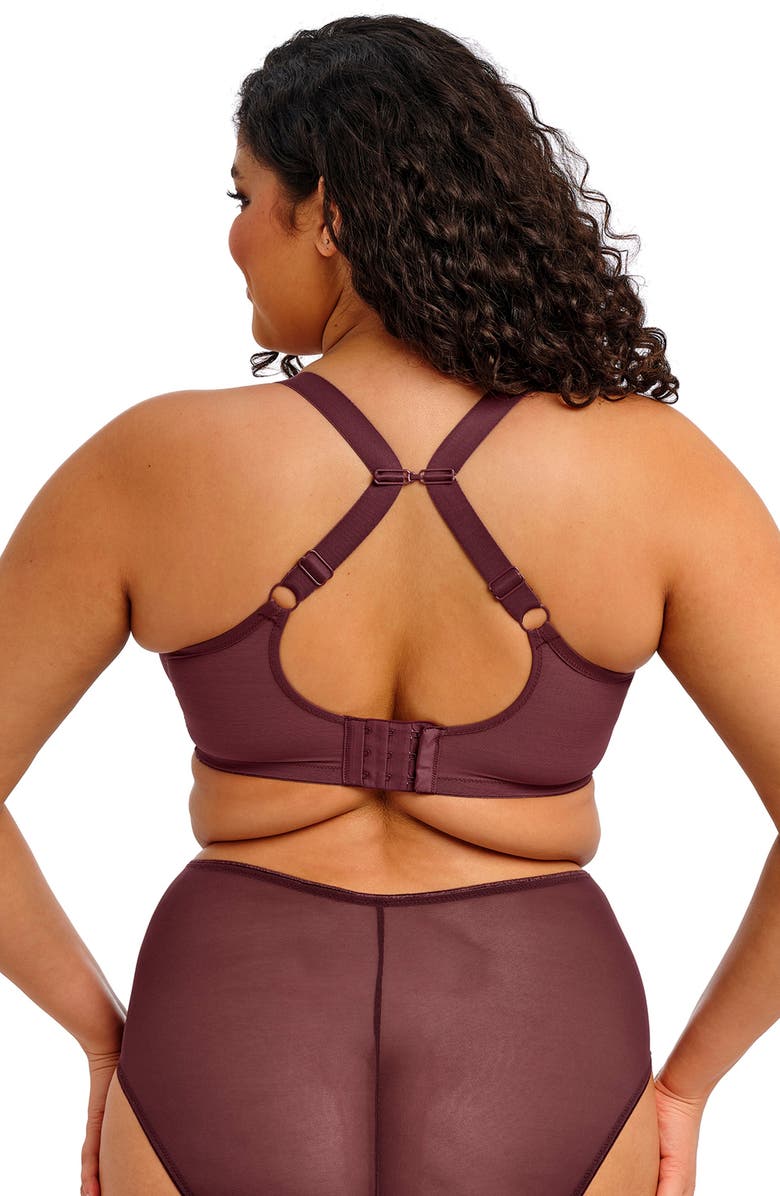 Elomi Matilda Full Figure Underwire Plunge Bra, Alternate, color, Sugarplum