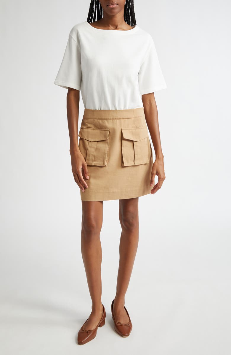 Veronica Beard Elowyn Mixed Media Minidress, Main, color,