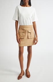 Veronica Beard Elowyn Mixed Media Minidress