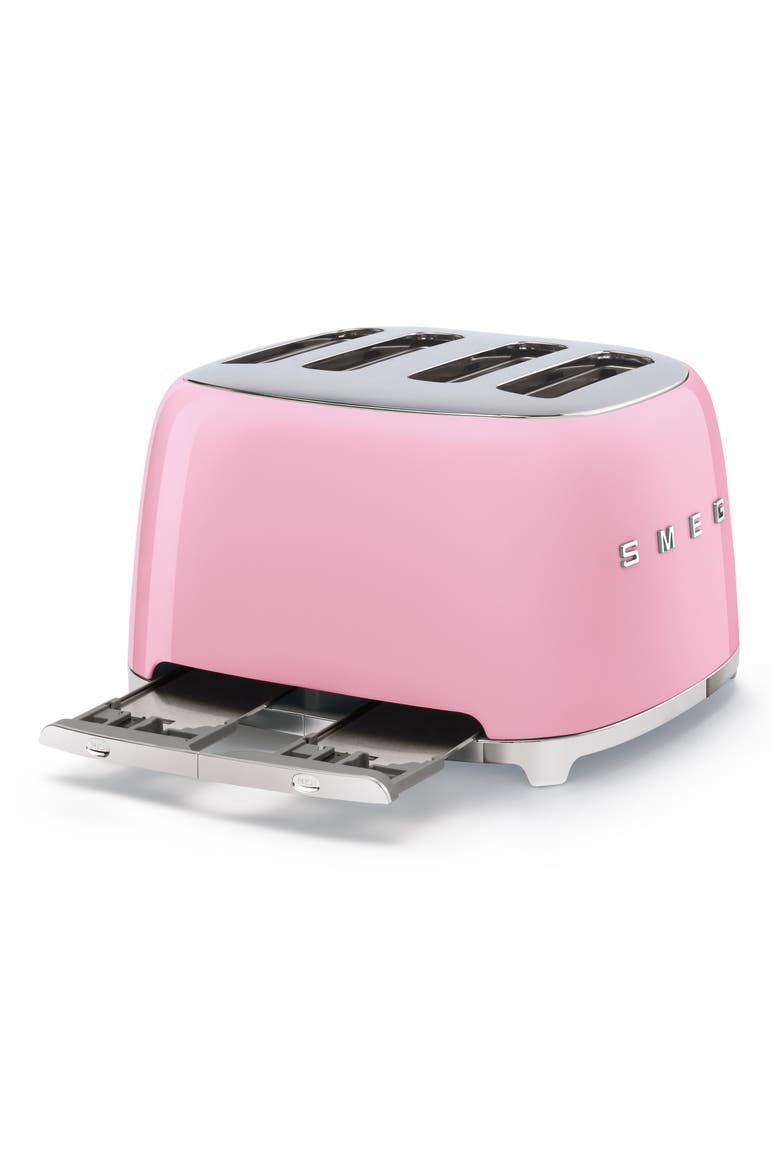 '50s Retro Style 4-Slice Toaster, Alternate, color, PINK