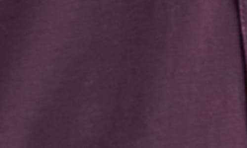 Fleur't Tuxedo Satin Trim Pajamas In Purple