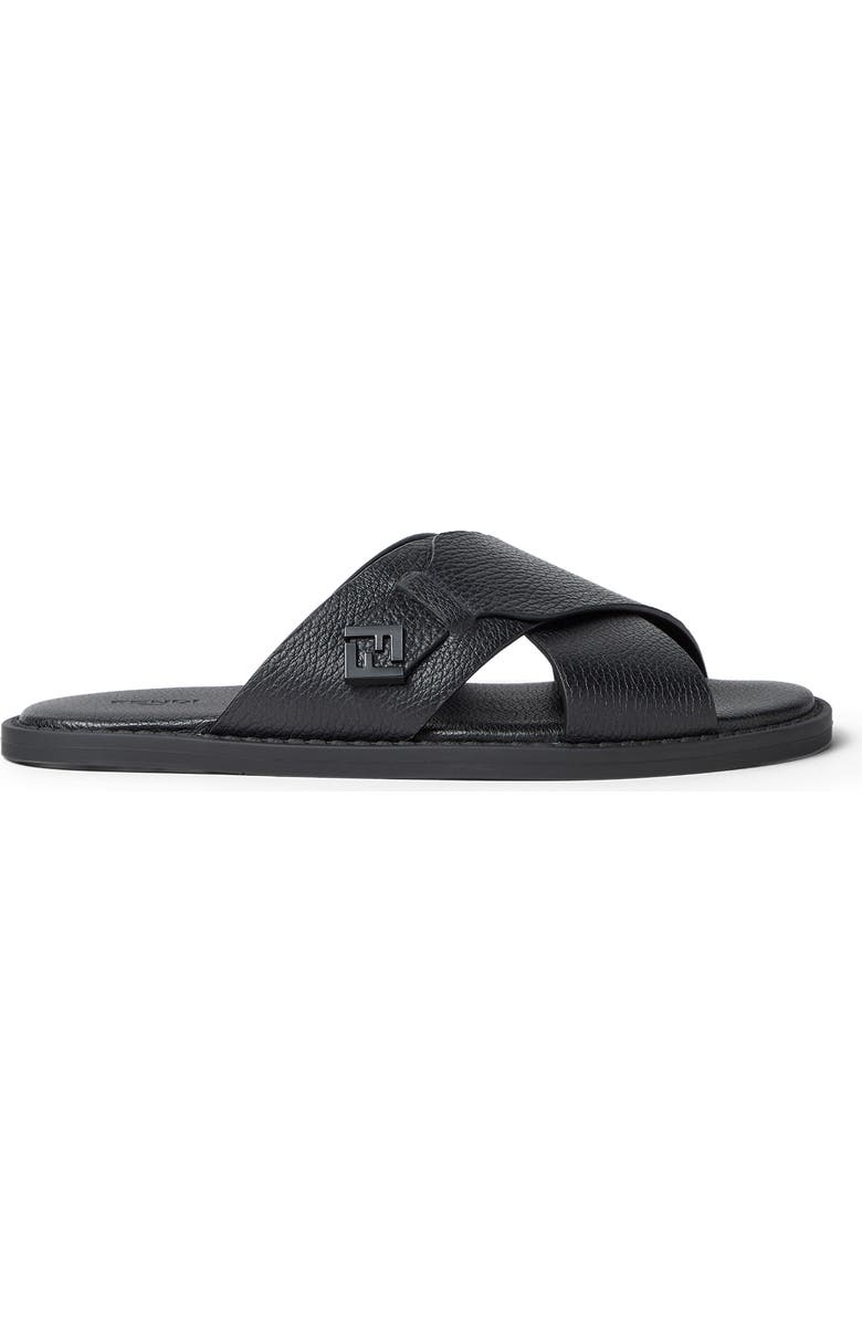 Fendi Squared FF Slide Sandal, Alternate, color,