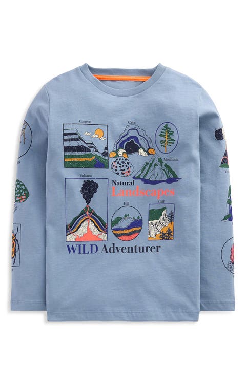 Kids' Glow in the Dark Long Sleeve Graphic T-Shirt