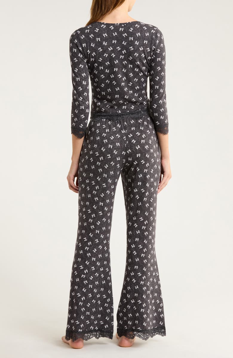 Free People Stolen Dance Pajamas, Alternate, color, Charcoal Combo