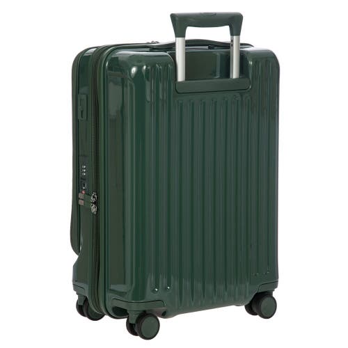 Bric's Positano 21" Carry-on Expandable Spinner W/pocket In Green
