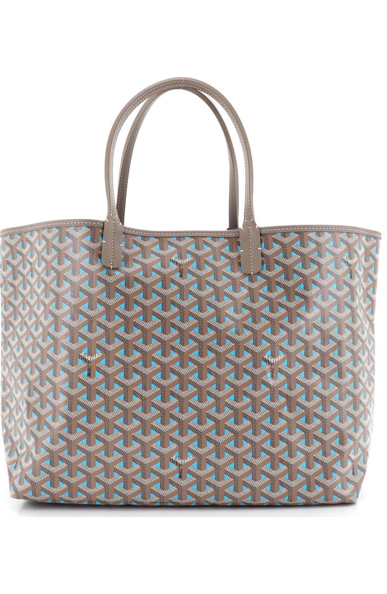 Pre-Owned Goyard Saint Louis Tote Claire Voie Coated Canvas PM, Main, color, Brown