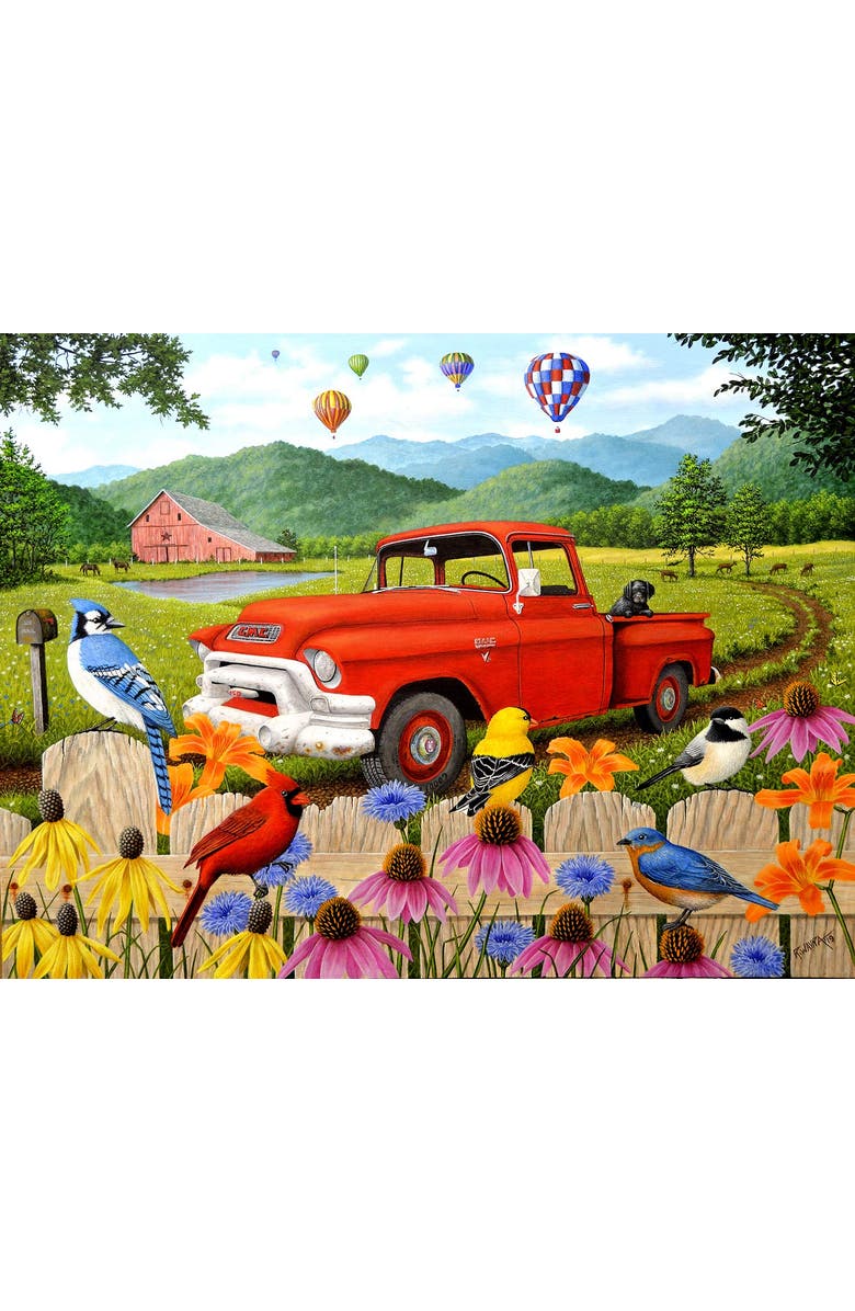 Sunsout The Red Truck 500 piece Jigsaw Puzzle for Adults, Main, color, Multicolor