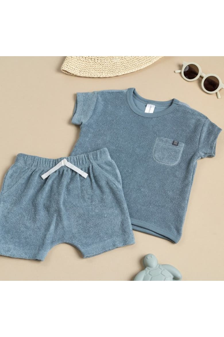 Shirt & Short Set, Alternate, color, Teal