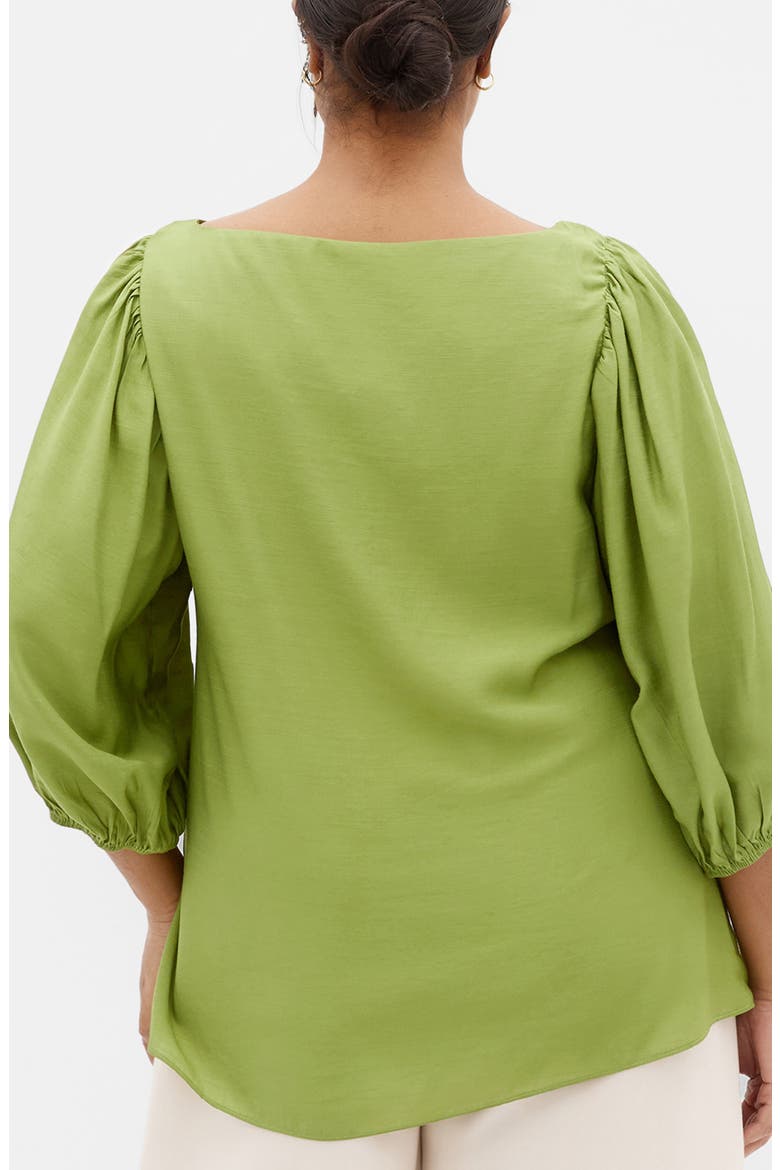 Immy Puff Sleeve Top, Alternate, color, MATCHA