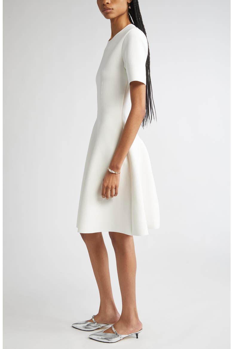Jersey Fit & Flare Dress, Alternate, color, IVORY