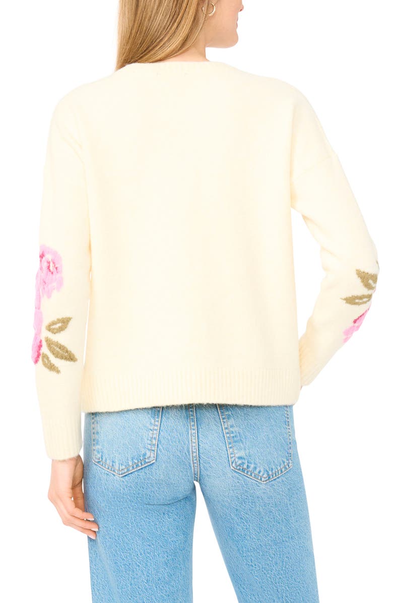 Ted Baker Floral Sweater, Alternate, color, Lemon Mist