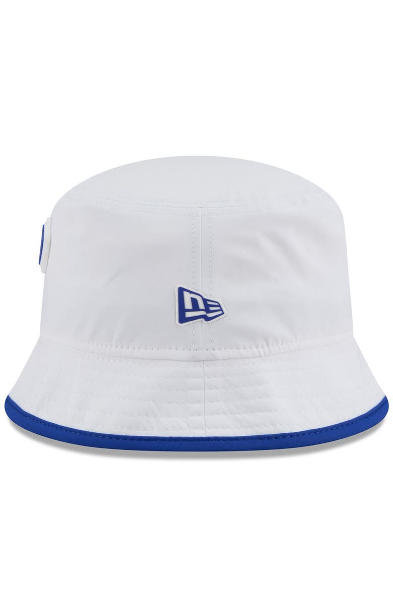 New Era Men's New Era White Buffalo Bills 2025 NFL Training Camp Stretch Bucket Hat, Alternate, color, White