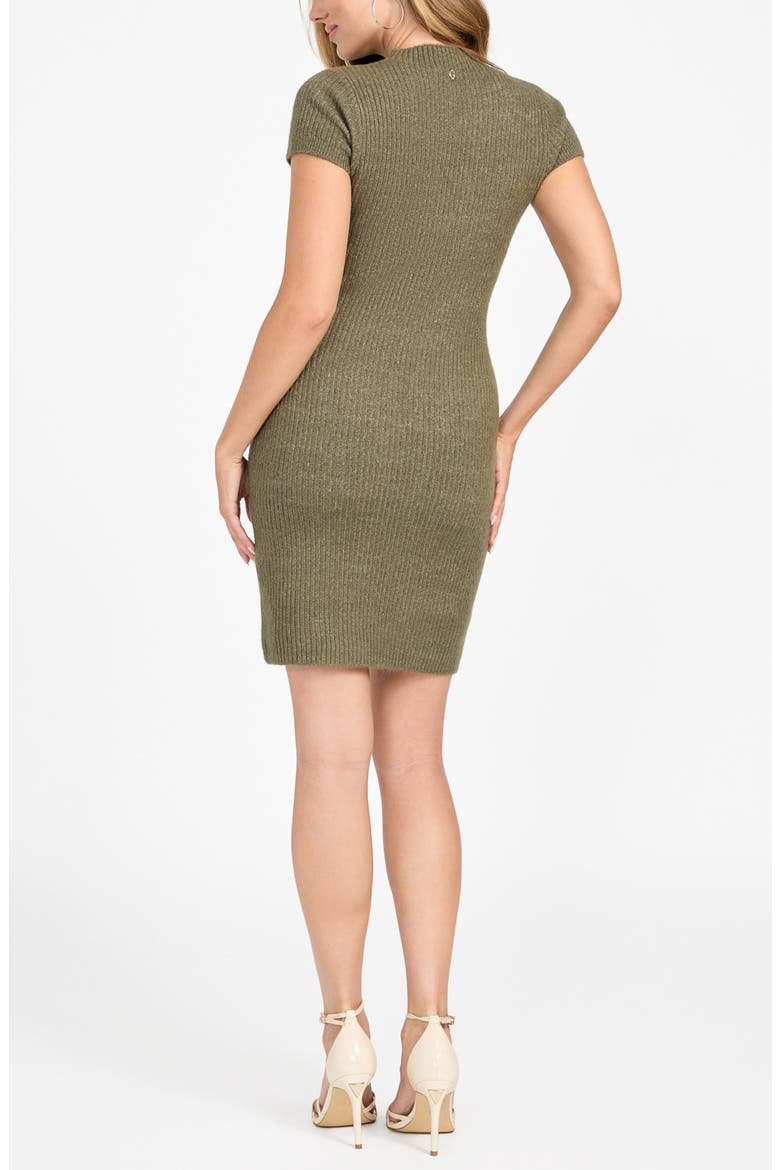 Toki Rib Sweater Dress, Alternate, color, MEDIUM OLIVE