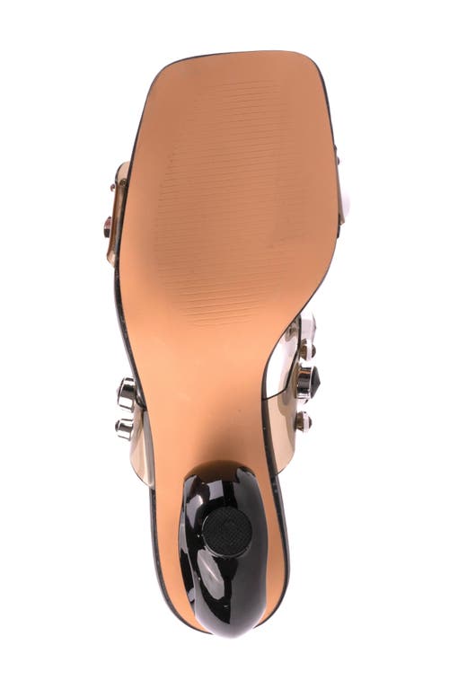 Ninety Union Joyful Embellished Slide Sandal In Black