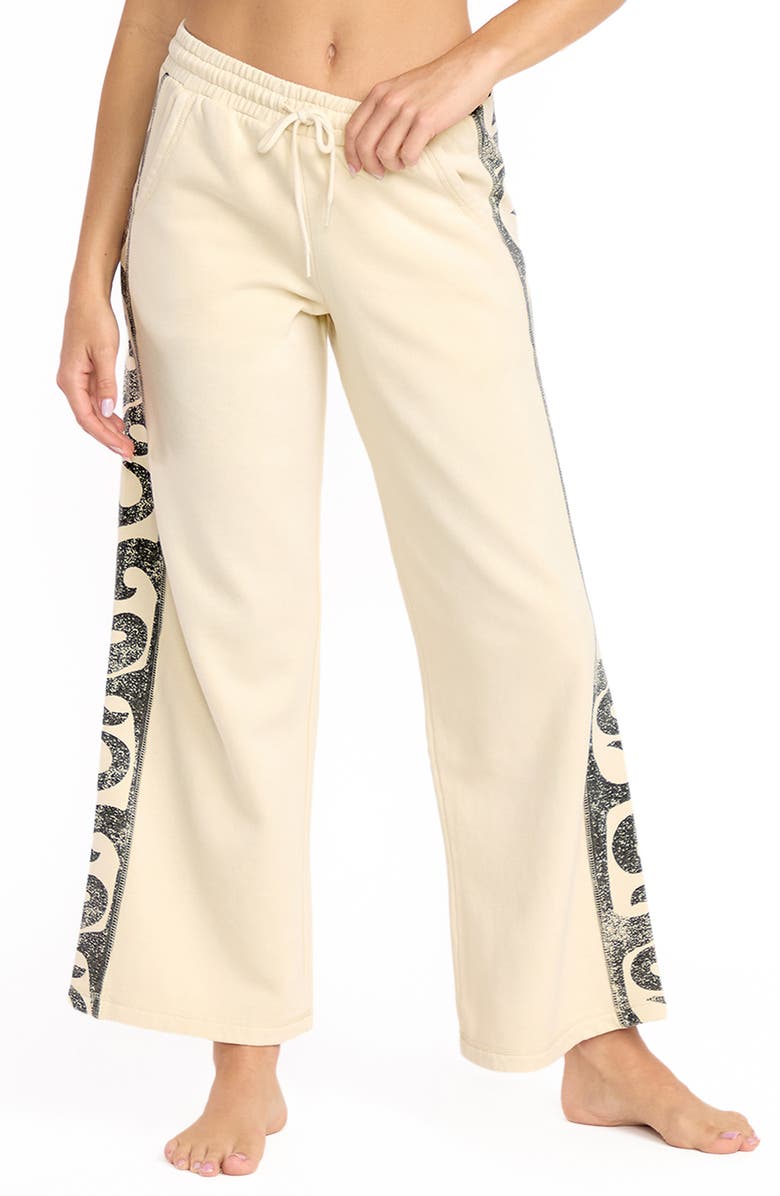 Billabong Sun Wave Cotton Blend Sweatpants, Main, color, White Cap