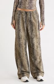 On x Zendaya Python Print High Waist Wide Leg Performance Pants