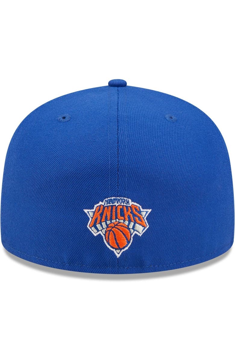 New Era Men's New Era Blue New York Knicks Splatter 59FIFTY Fitted Hat, Alternate, color,