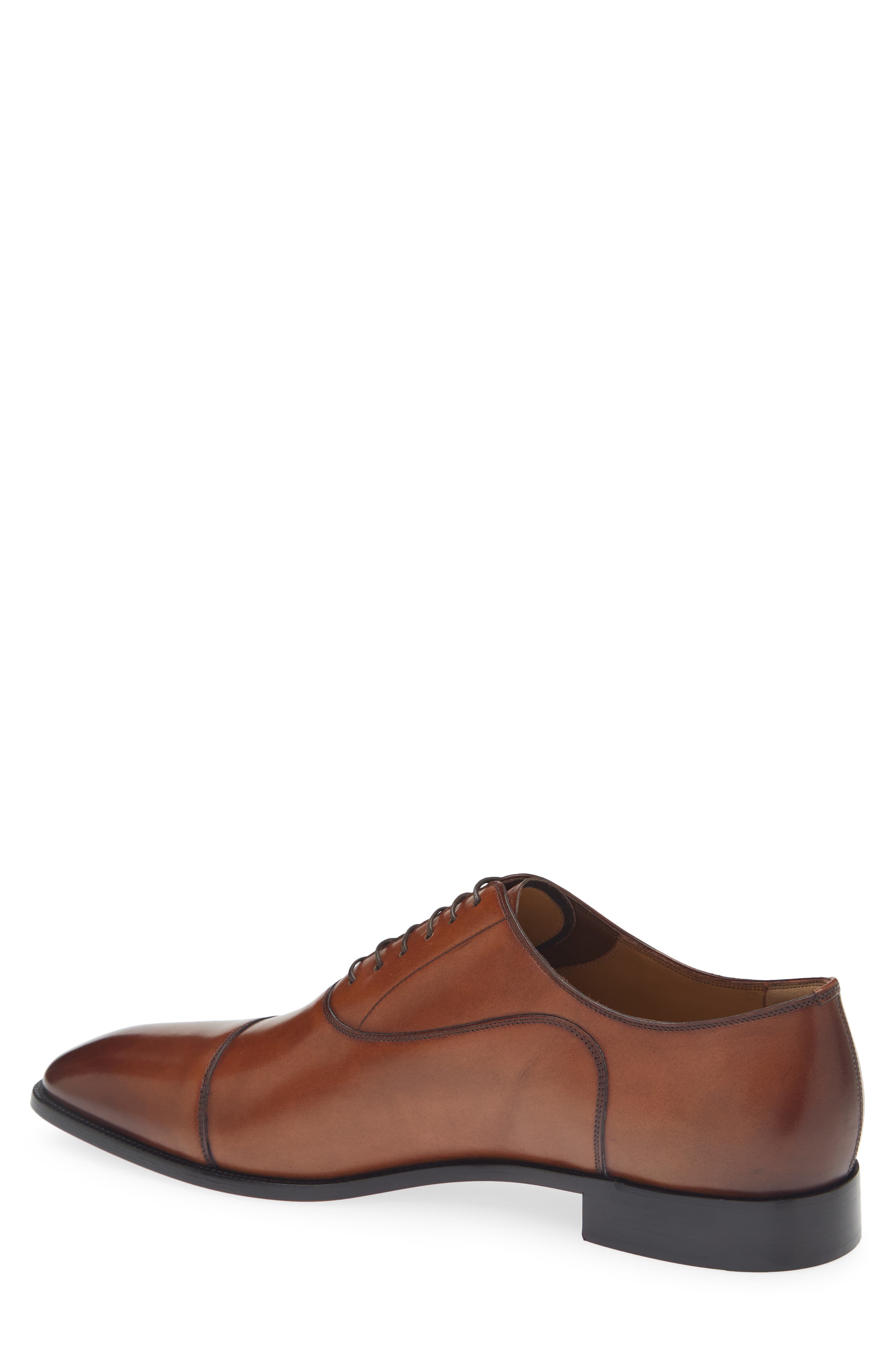 Christian Louboutin Greggory Cap Toe Oxford, Alternate, color, Havane