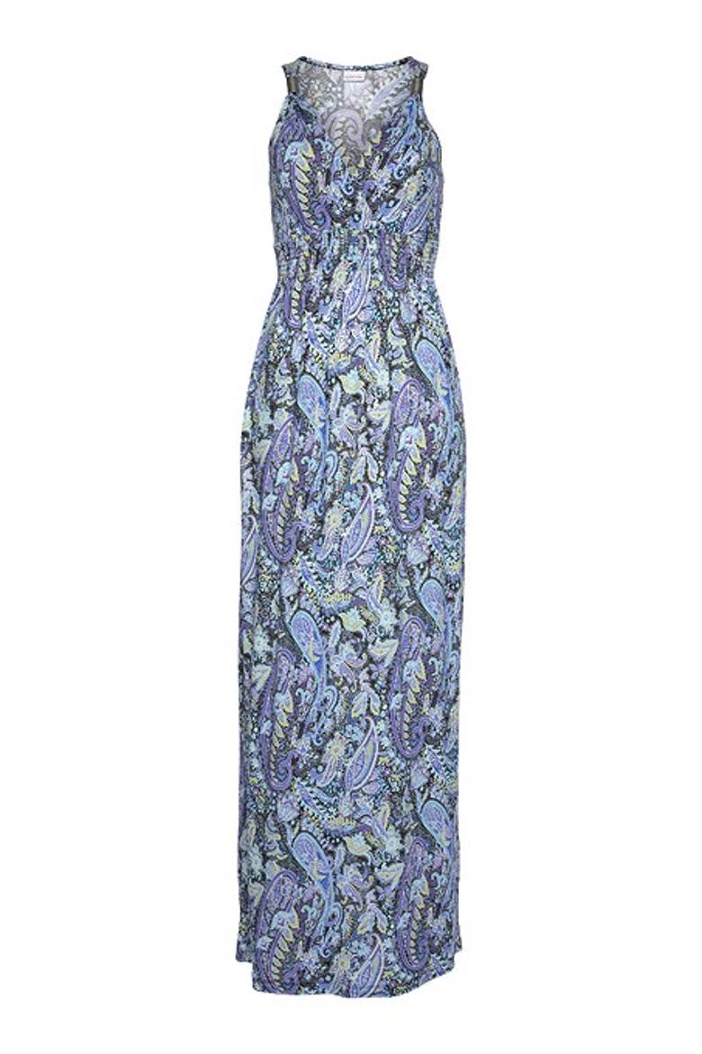 Women's Paisley Print Maxi Dress, Alternate, color, Multi Print