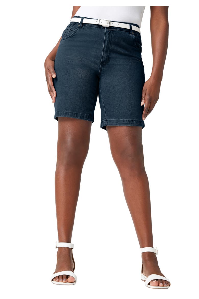 Classic Cotton Denim Shorts, Main, color, INDIGO