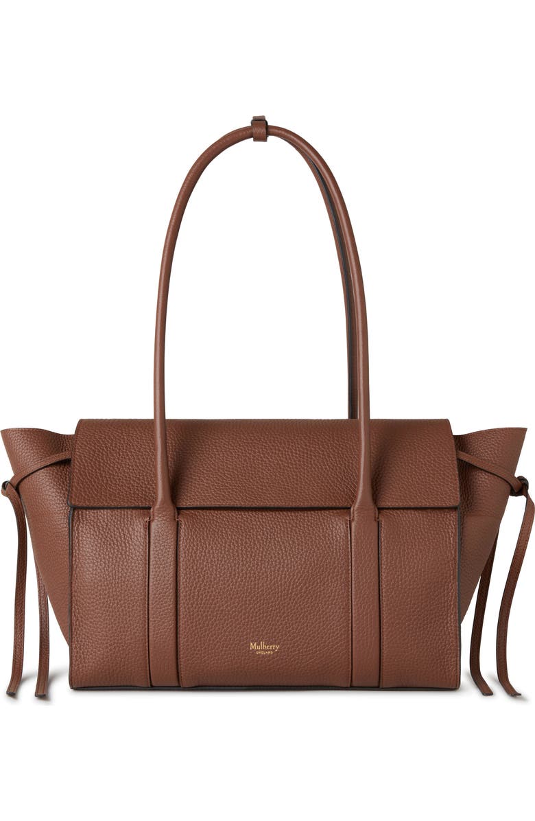 Mulberry Medium Soft Bayswater Grained Leather Satchel, Main, color, Bright Oak