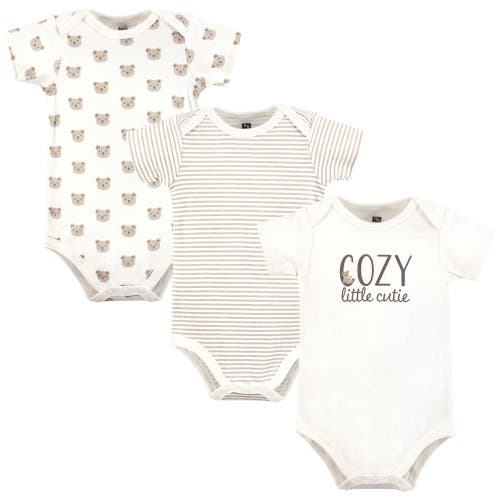 Hudson Baby Soft Cotton Bodysuit Triple Pack